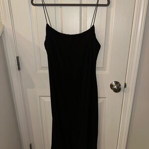 Reformation Black Strapless Dress